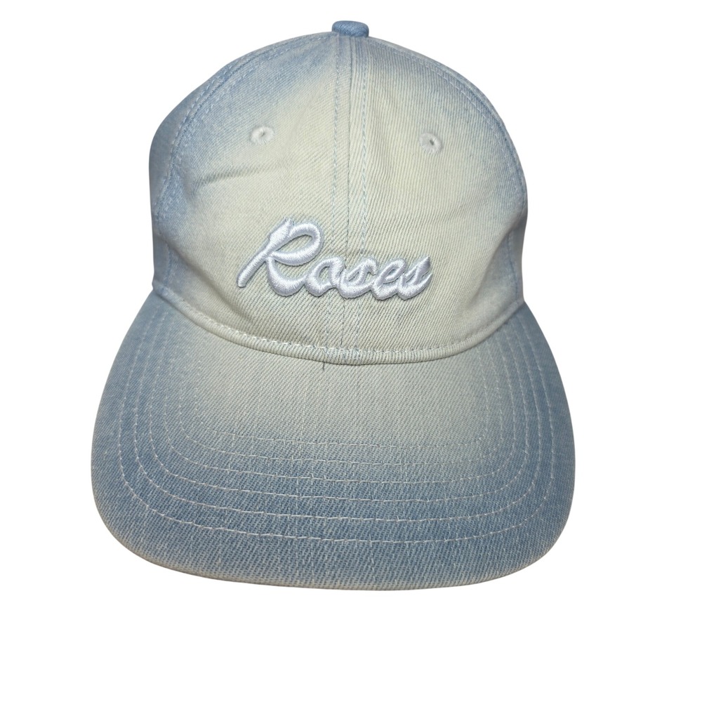 Portland Gear Heritage Hat Roses Denim LightWash AdjustableCap Rare Find Hippie